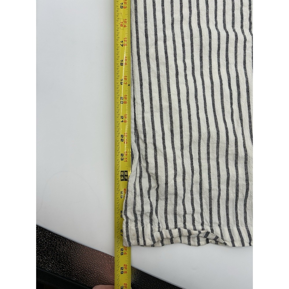 Thread & Supply Linen Blend Wide‎ Leg Trousers Striped Women Size L - Picture 8 of 12
